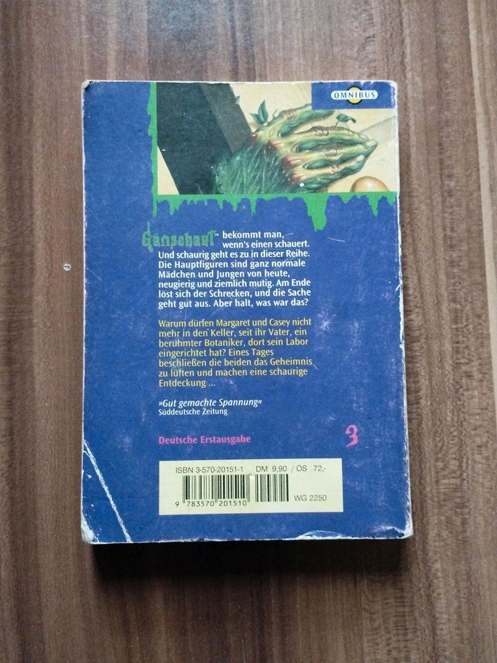 R.L. Stine " Gänsehaut Grusel Romane " , 7 x , Omnibus Verlag in Versmold