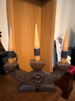Antiker Holz Kerzenständer Sachsen - Riesa Vorschau