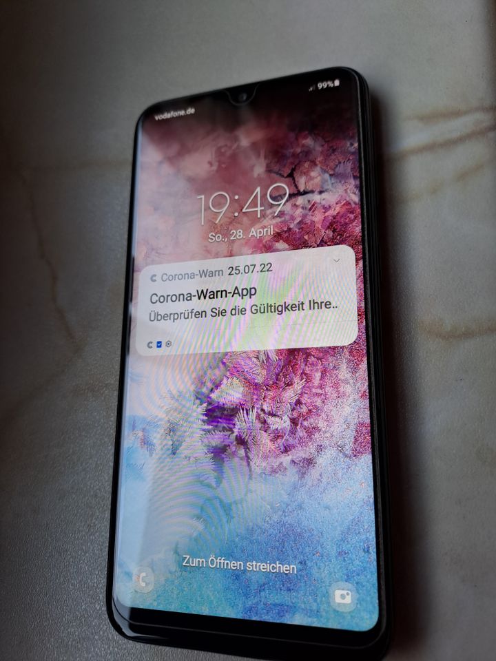Samsung A20e, sehr guter Zustand, Panzerfolie in Wittstock/Dosse