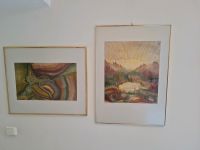 3 schöne Bilder Deko goldener Rahmen Irene Enste Kunst auf Seide Nordrhein-Westfalen - Iserlohn Vorschau