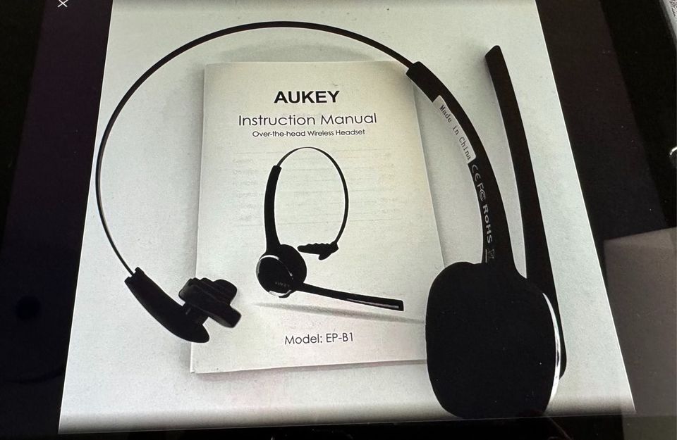 Aukey EP-B1 Headset Kopfhörer Bluetooth Mikrofon in Forchheim