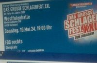 1x Schlager XXL,  Dortmund,  Stehplatz FOS  und Parkplatz Niedersachsen - Stuhr Vorschau