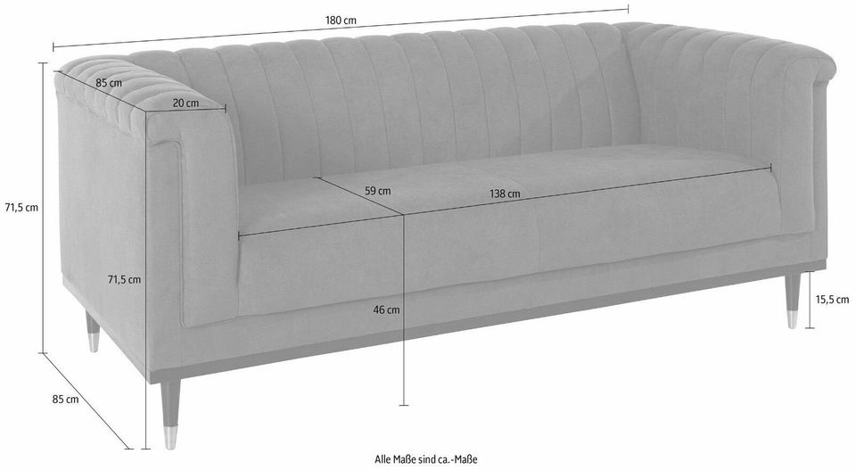 3-Sitzer Sofa mit Sessel by G.M.Kretschmer in Samt "Limegrün" Neu in Dresden