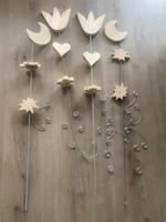 4 x DIY Mond-/Holzblumenstecker mit Gewindestangen designen Bayern - Ochsenfurt Vorschau