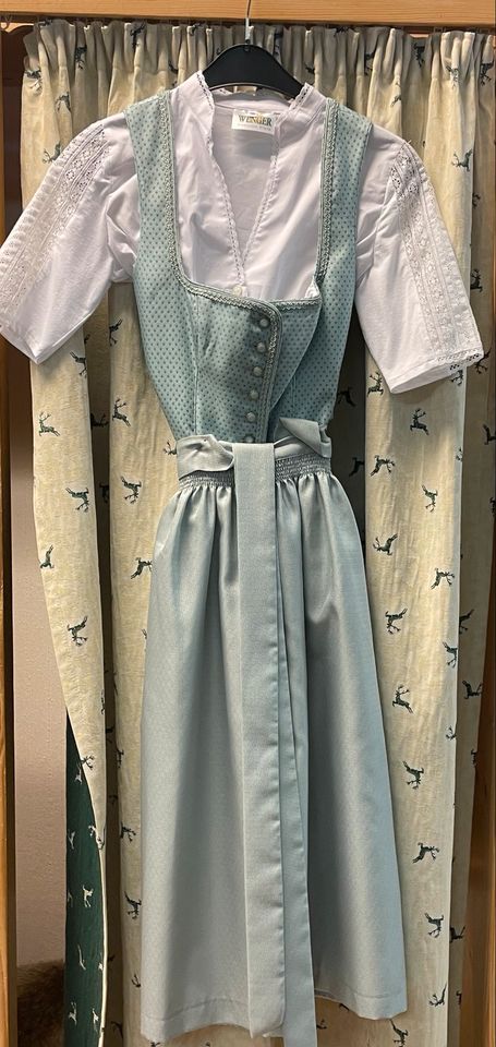 Wenger Dirndl, aktuelle Kollektion, Gr.38 eisblau in Triftern