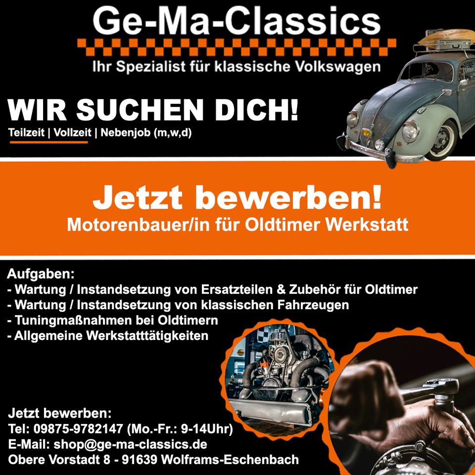 Mitarbeiter Motorenbau (m/w/d) Raum Ansbach Mittelfranken Bayern in Wolframs-Eschenbach