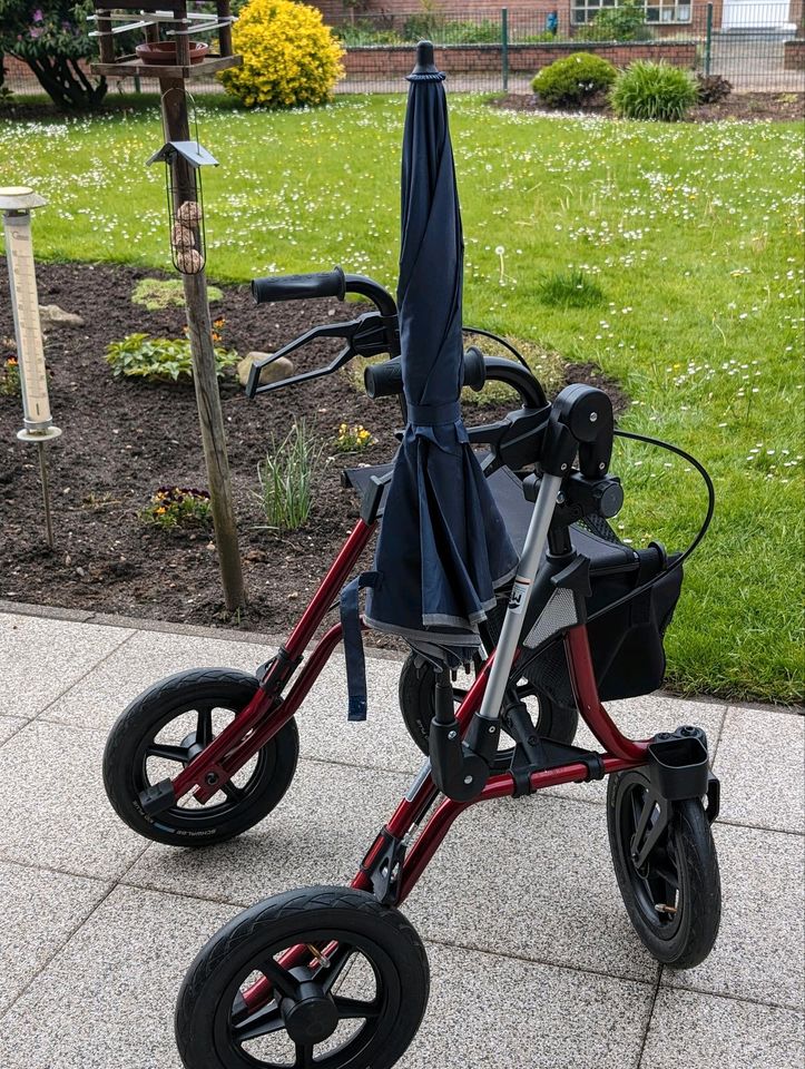 Regen- Sonnenschirm zur Montage am Rollator in Geldern