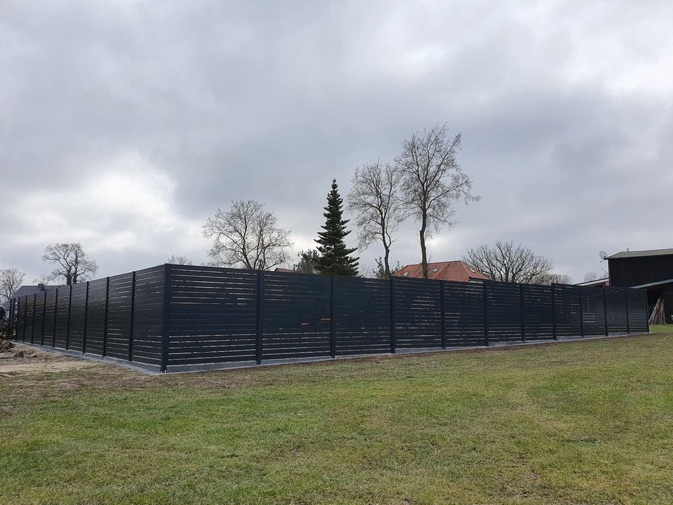 Alu Sichtschutzzaun Aluminium Zaun Alu Zaune Palisadenzaun in Peine