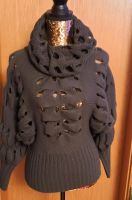 Damen Rollkragen Pullover mit Lochung.Grau.25%-Wolle.Gr.S/M Bremen - Huchting Vorschau