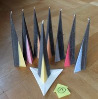 Pyramidenkerzen handgemacht 28 cm hoch, Kristall Design Baden-Württemberg - Schwäbisch Gmünd Vorschau