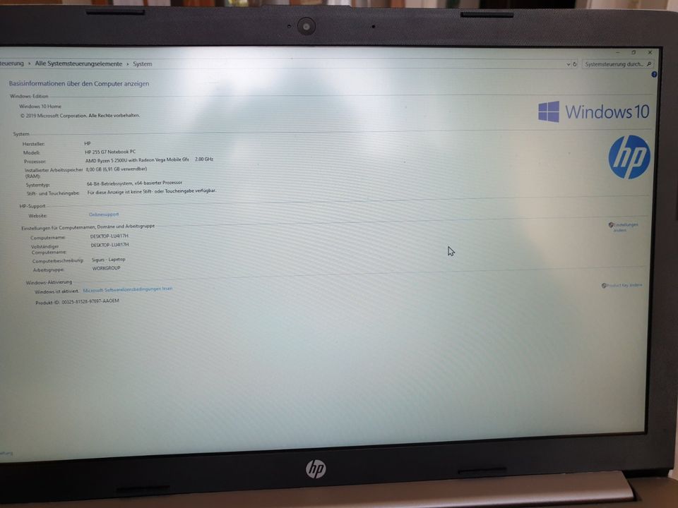 Laptop HP 255 G7 in Erftstadt