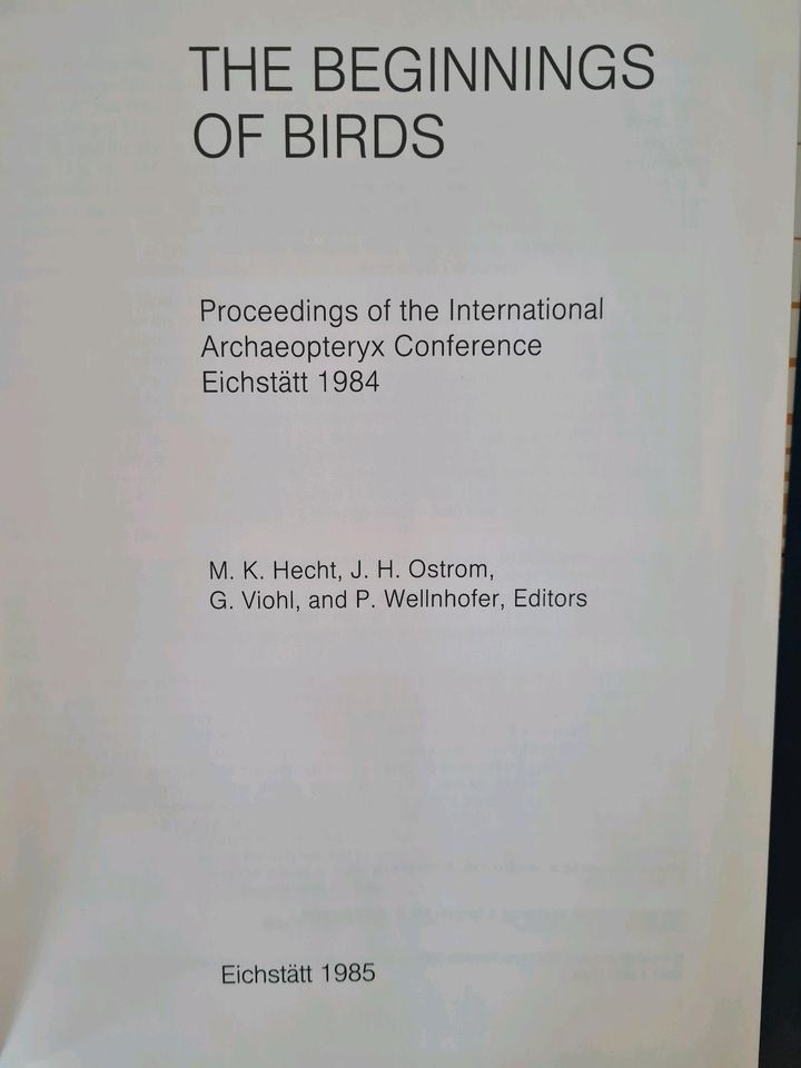 The beginnings of birds in Solnhofen