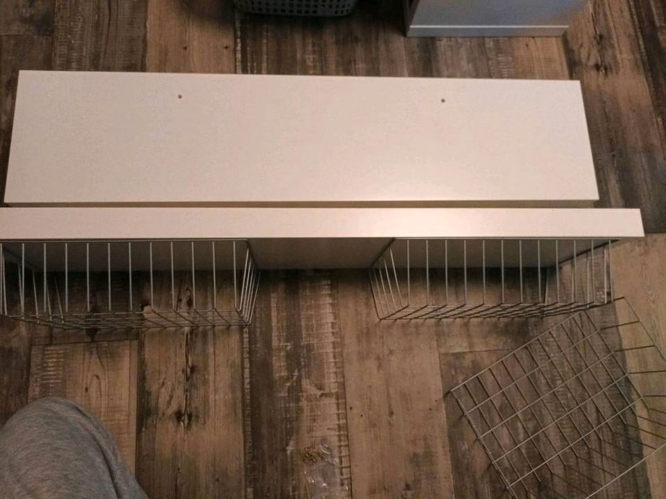 Lack Wandregal weiß  110x26 cm Ikea Hängekörbe in Dortmund