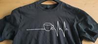t shirt in schwarz gr S  Kaffeetasse Teetasse Herz EKG Nerd cute Nordrhein-Westfalen - Hückelhoven Vorschau