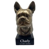 Hund Statue 18 Boston Terrier Bronze Harz Skulptur Figur Hessen - Karben Vorschau