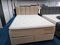 Bett Boxspringbett 160x200cm mit Stauraum beige wohnen Schlafzimmer Möbel Wurm wohnen Schlafzimmer Niedersachsen - Osnabrück Vorschau