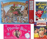 4 Gesellschaftspiele: Till Eulenspiegel, Affengeil, Pferde-Box u. Schleswig-Holstein - Norderstedt Vorschau