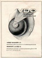 VDO  Werbeanzeige - Reklame-Anzeige 1937 - Vintage-Deko Baden-Württemberg - Steinen Vorschau