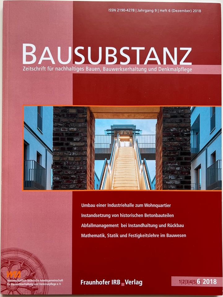 Fachzeitschrift BAUSUBSTANZ - Jahr 2018 - sechs Hefte in Hamburg