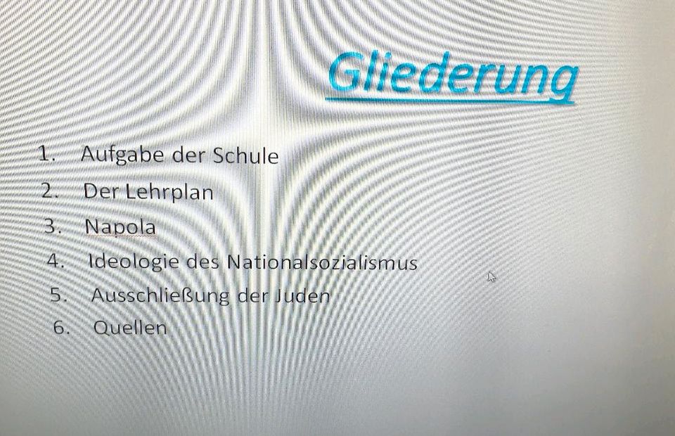 Schüler Vortrag Schule und Erziehung im Nationalsozialismus in Rüdersdorf