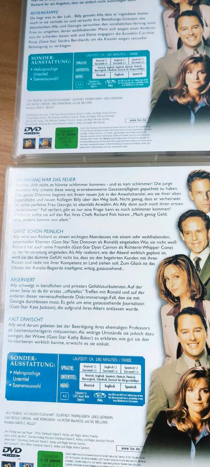 Ally McBeal Serie auf DVD Staffel 1-2 in Erlangen