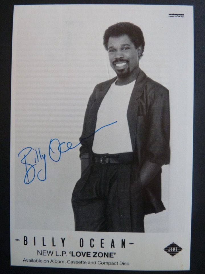 BILLY OCEAN Autogramm mit Zertifikat in Berlin