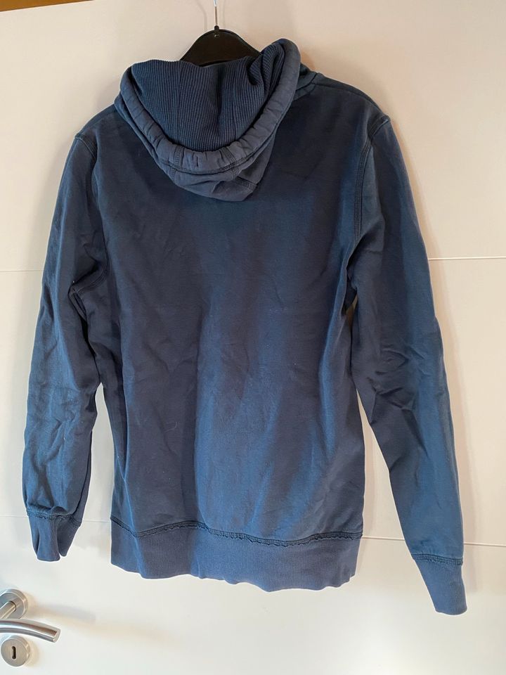 Herren Kapuzenpullover Gr S blau in Ober-Mörlen