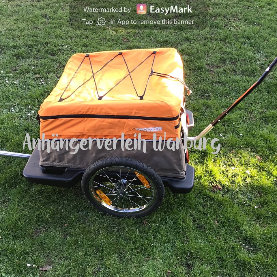 Vermietung Verleih Croozer Lastenanhänger Fahrrad mieten leihen in Warburg