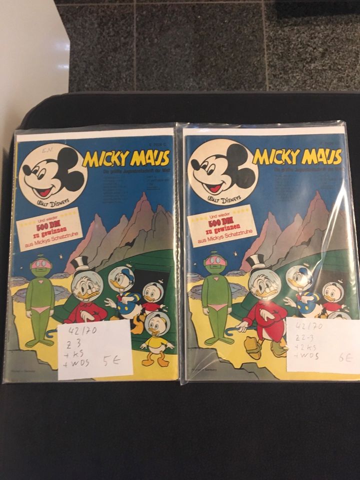 38 Micky Maus Hefte nr 34- 52 von 1070 viele mit Klappseiten in Mecklenbeck