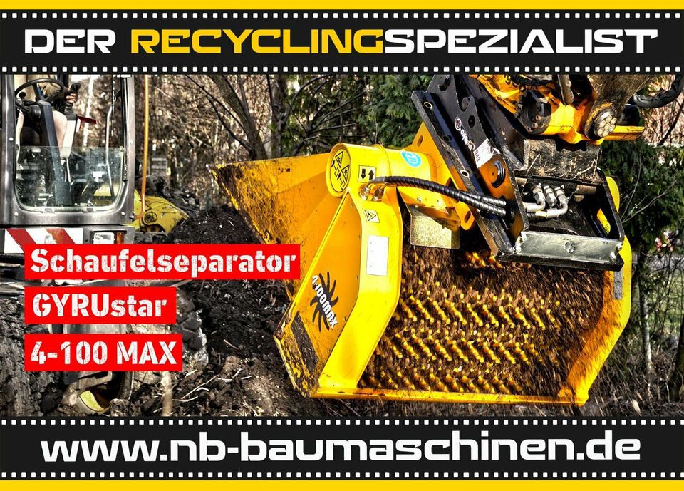 GYRUStar 4-100MAX | Separator Bagger und Radlader | Siebschaufel in Hanstedt