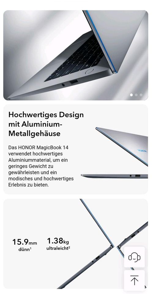 Honor Magicbook 14 2020 Version Laptop Notebook in Nürnberg (Mittelfr)