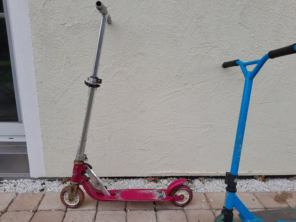 Scooter, Cityroller für Kinder, pink, blau in Tüßling