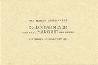 Holzschnitt R. Rother HOCHZEIT MEYER/VÖLKER Kitz. 1951 Signiert Bayern - Ochsenfurt Vorschau