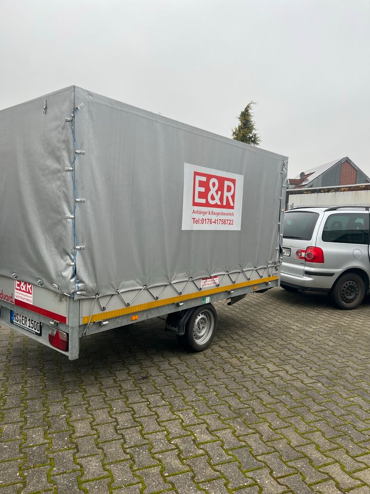 Anhänger Mieten 1500kg Planenanhänger Leihen für Umzug Transport in Hückelhoven