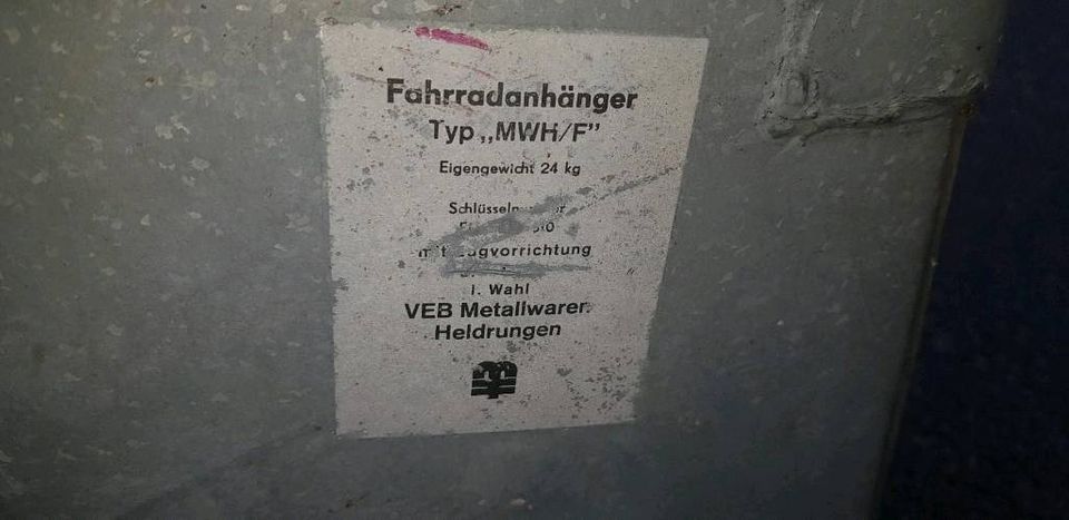 DDR Anhänger MKH/F   MWH/F (MKH/M1) in Brandis