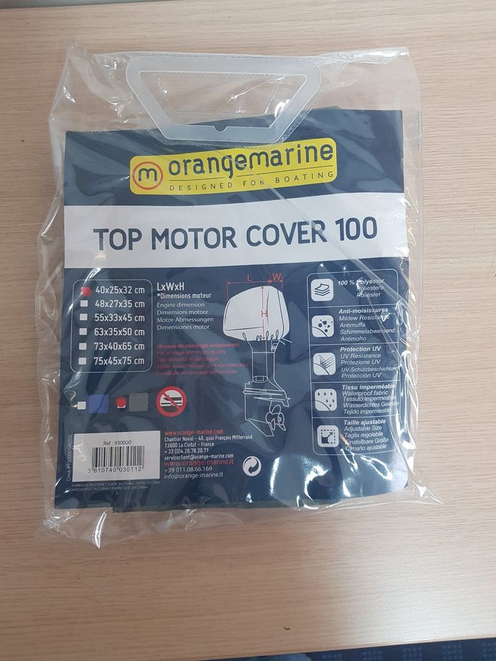 Motorhaube - Orangemarine TOP MOTOR COVER 100 -  40x25x320cm in Hatten