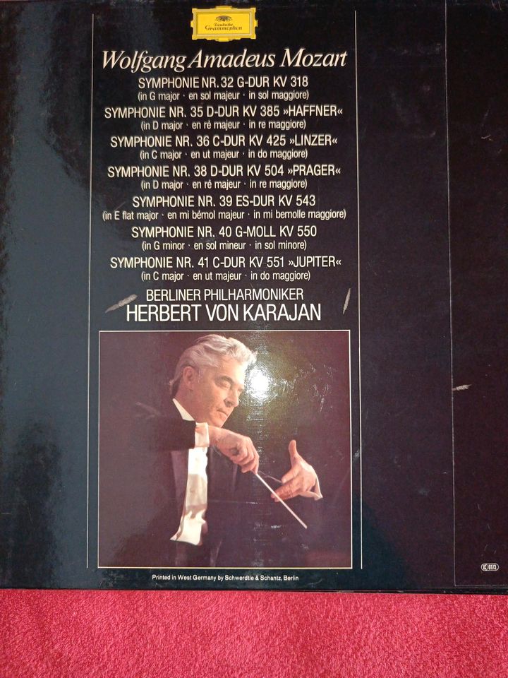 3 LP Berliner Philharmoniker Karajan Mozart in Bochum