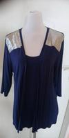 2 in 1 T-Shirt, royal blau, Gr. 46 Hessen - Steinau an der Straße Vorschau