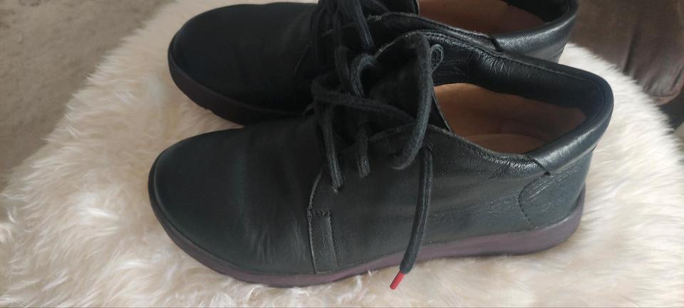 Think hochwertige bequeme Boots Ankle schwarz Leder 38,5 in Itzehoe