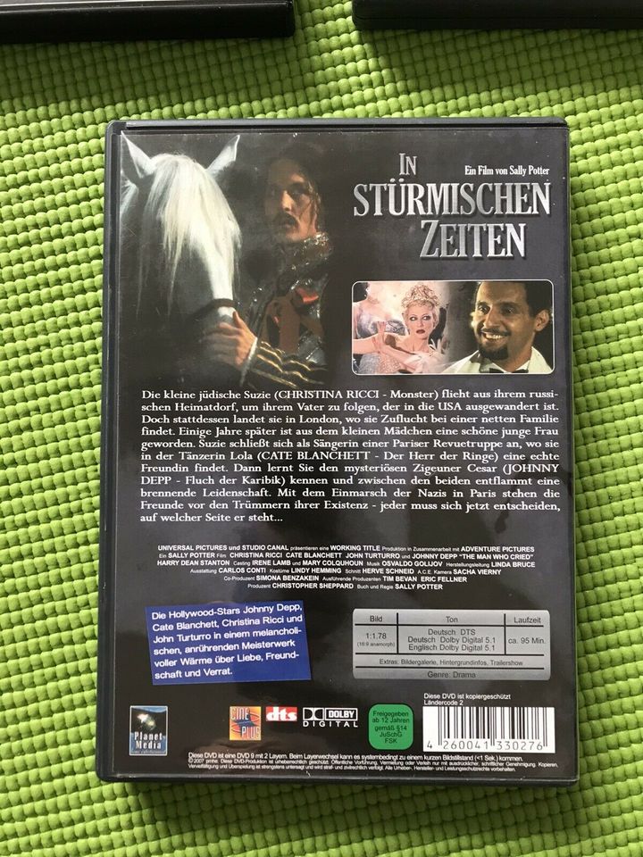 Johnny Depp DVDs, Sweeney Todd, In stürmischen Zeiten, Libertine in Faßberg