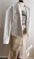 Taifun Jeansjacke creme Gr. 46 neu Lochmuster Kiel - Suchsdorf Vorschau