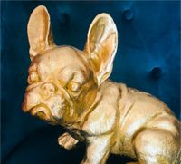 Dekofigur  Französische  Bulldogge in Gold  Hund  Figur Deko Hessen - Bad Homburg Vorschau