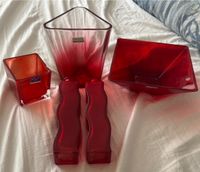 Glas rot Deko Schale Vase Montana, Ritzenhoff Hannover - Ahlem-Badenstedt-Davenstedt Vorschau