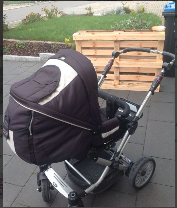 Kinderwagen, Hartan Topline S+, Softtragetasche, Sportkinderwagen in Albaching