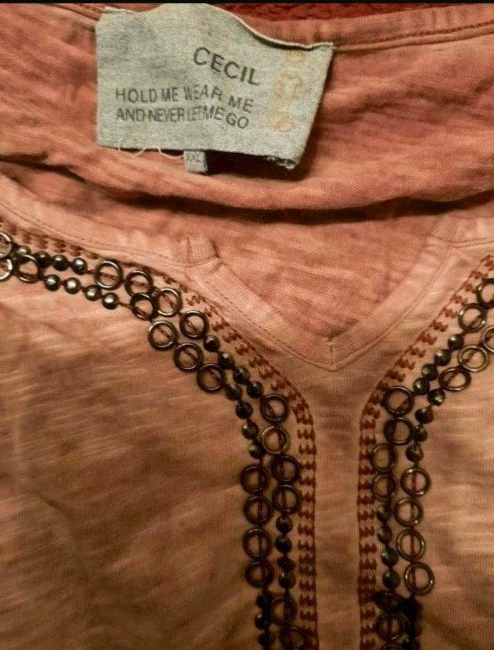 Neu 2x Cecil LA-Shirt Gr.XXL reine Baumwolle Rostfarbe in Hannover