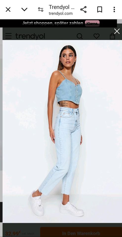 Trendyol Slim Mom Jeans S 34/36 in Espelkamp