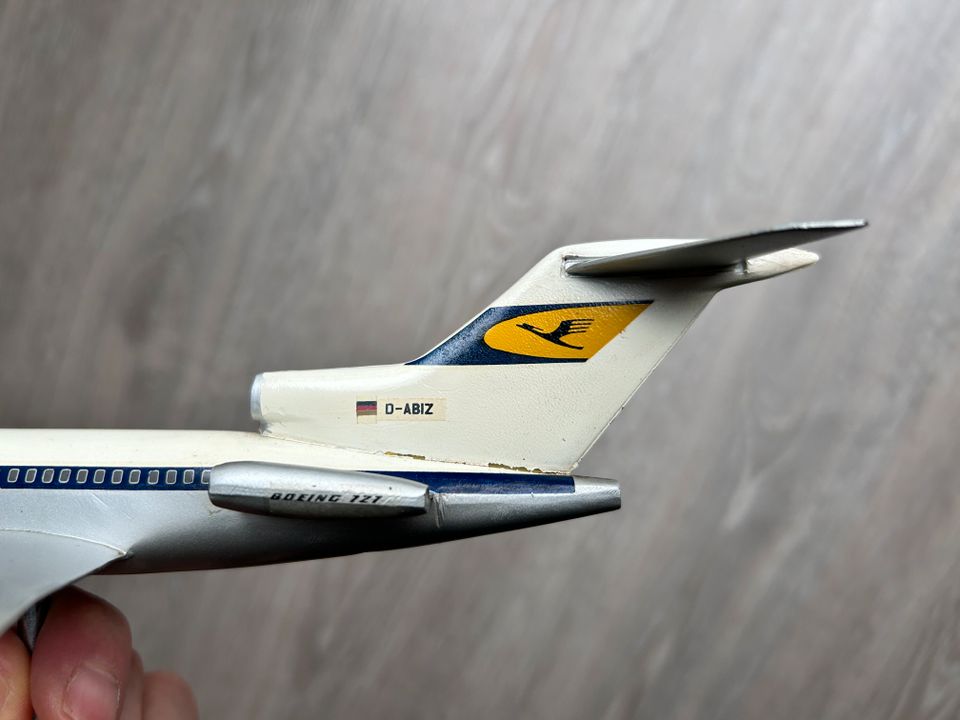 VERKUYL Boeing 727 LUFTHANSA 1:160 altes Flugzeugmodell Reisebüro in Isny im Allgäu