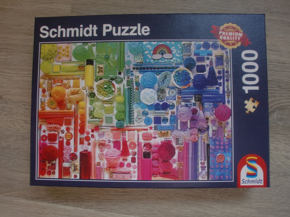 5 verschiedene 1000 Teile Puzzle in Axstedt