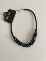 Collier Halskette Kristall Perlen Schmuck dunlelblau schwarz Baden-Württemberg - Bad Saulgau Vorschau