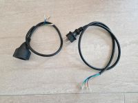 Schuko Stecker mit 80cm und Kupplung mit 45cm Kabel Gerätestecker Brandenburg - Frauendorf Vorschau